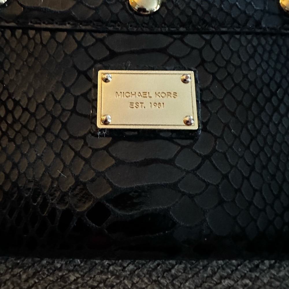 Michael Kors Python Embossed Soft Leather Zip Aro… - image 6